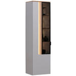 HÄNGEVITRINE in Eichefarben, Hellgrau   - Eichefarben/Anthrazit, Design, Glas/Holzwerkstoff (45,6/164,6/36cm) - Dieter Knoll