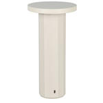 AKKU-TISCHLEUCHTE Ion 16/31,6 cm  - Sandfarben, Design, Stein/Metall (16/31,6cm) - Dieter Knoll