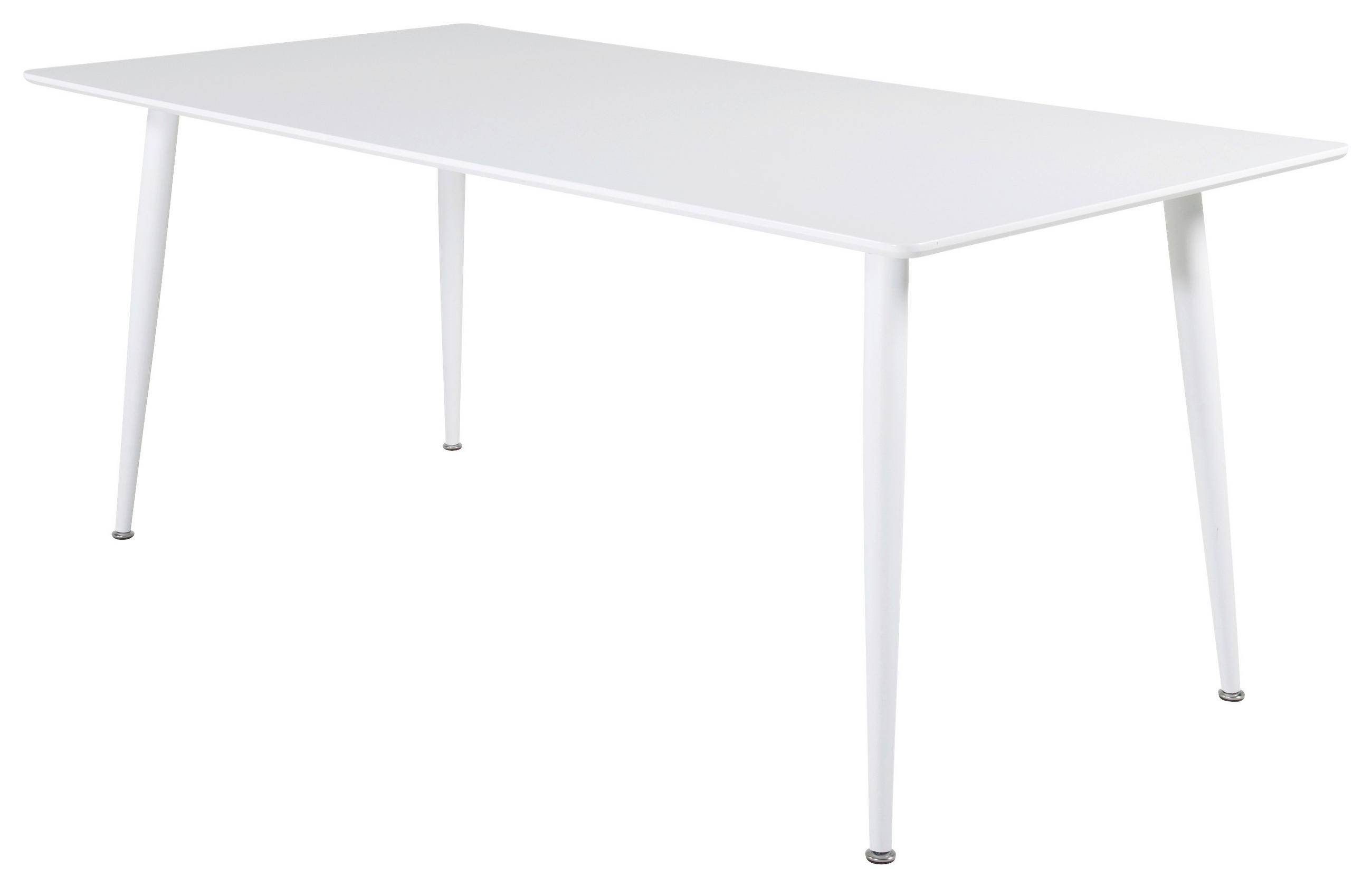 ESSTISCH furniert rechteckig Weiß  - Weiß, Design, Holz/Metall (180/90/75cm) - Livetastic