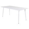 ESSTISCH furniert rechteckig Weiß  - Weiß, Design, Holz/Metall (180/90/75cm) - Livetastic