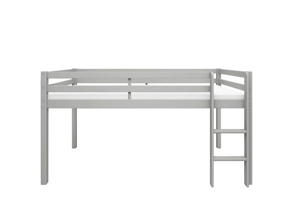 HOCHBETT 90/200 cm,  in Absturzsicherung, Rutsche, Lattenrost  - Grau, MODERN, Holz (90/200cm) - Chameo