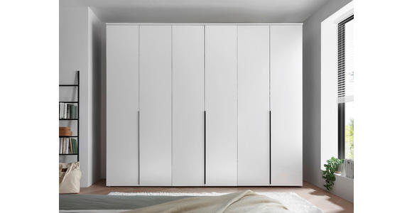 DREHTÜRENSCHRANK in Weiß - Schwarz/Weiß, MODERN, Holzwerkstoff/Kunststoff (270/225/52cm) - Carryhome