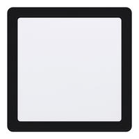 STROPNÍ LED SVÍTIDLO, 21,6/21,6/2,6 cm - bílá/černá, Basics, kov/plast (21,6/21,6/2,6cm) - Eglo