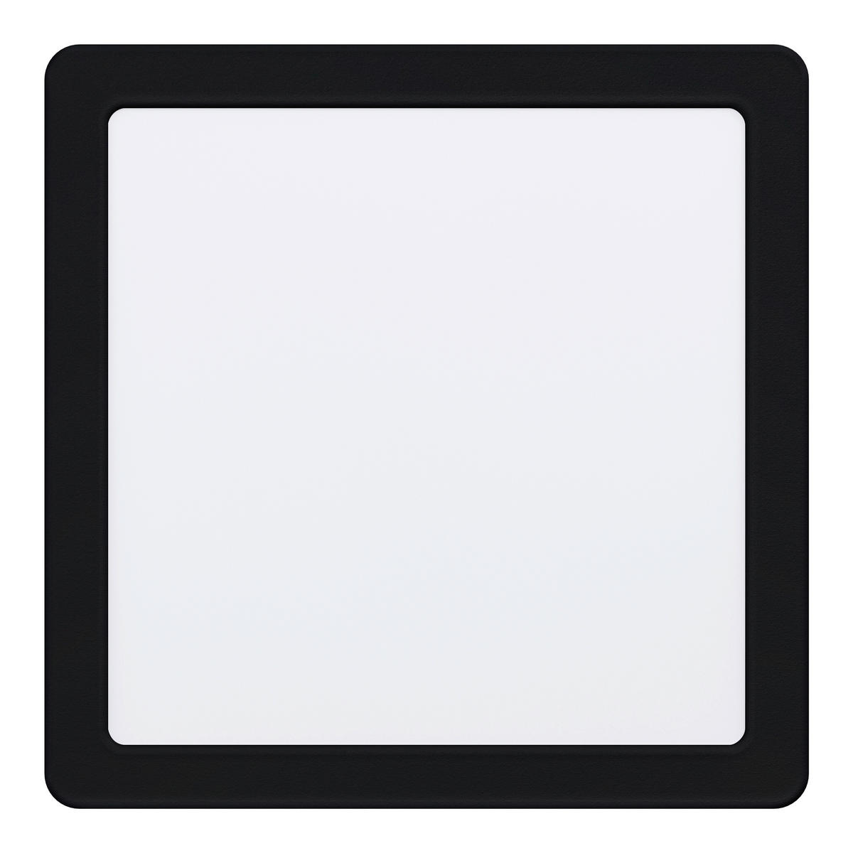 STROPNÍ LED SVÍTIDLO, 21,6/21,6/2,6 cm - bílá/černá, Basics, kov/plast (21,6/21,6/2,6cm) - Eglo