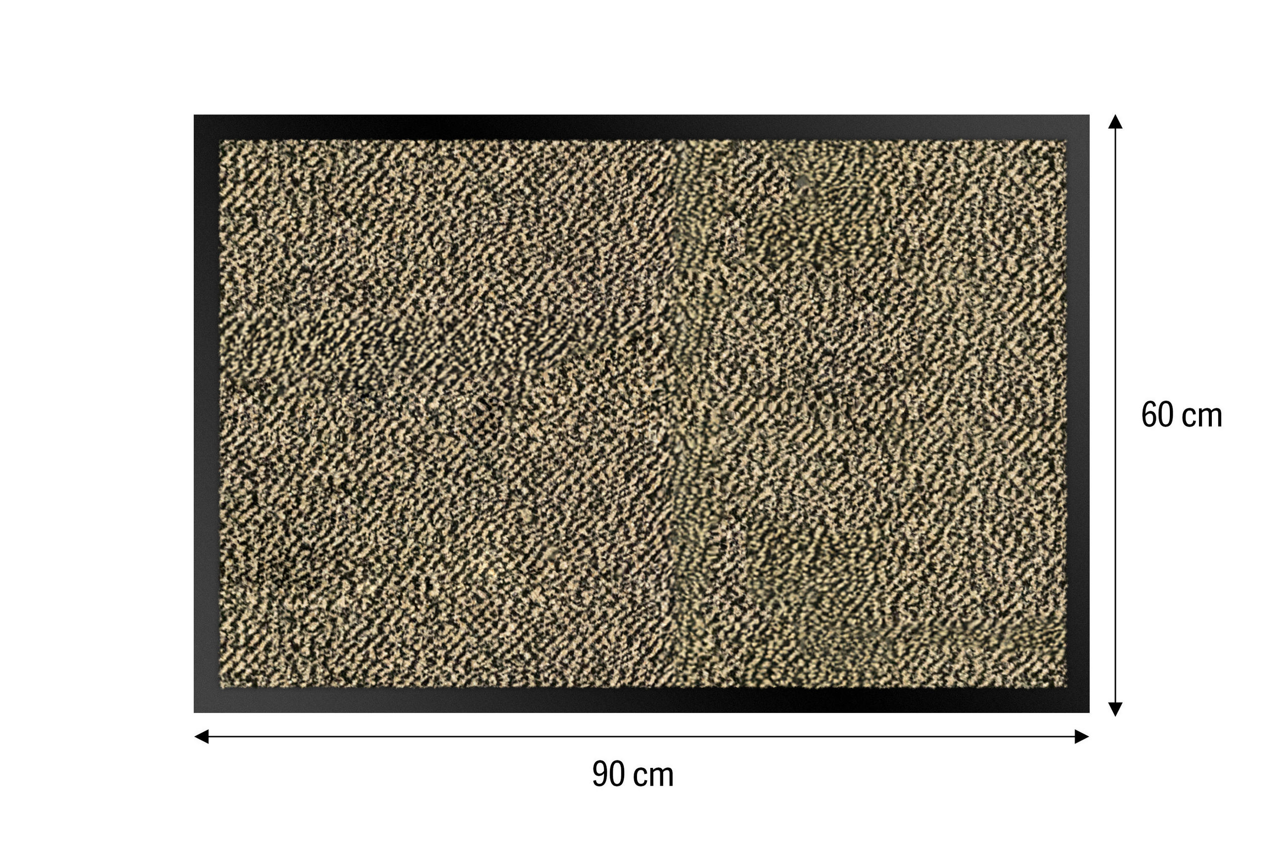 SZENNYFOGÓ SZŐNYEG - világosbarna, Basics, műanyag/textil (60/90cm)