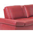 ZWEISITZER-SOFA Echtleder Rot - Edelstahlfarben/Rot, Design, Leder/Metall (220/85/109cm) - Moderano