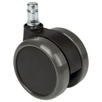 DREHSTUHLROLLE 5-teilig  - Schwarz, Basics, Kunststoff/Metall (5/7/6,5cm) - MID.YOU