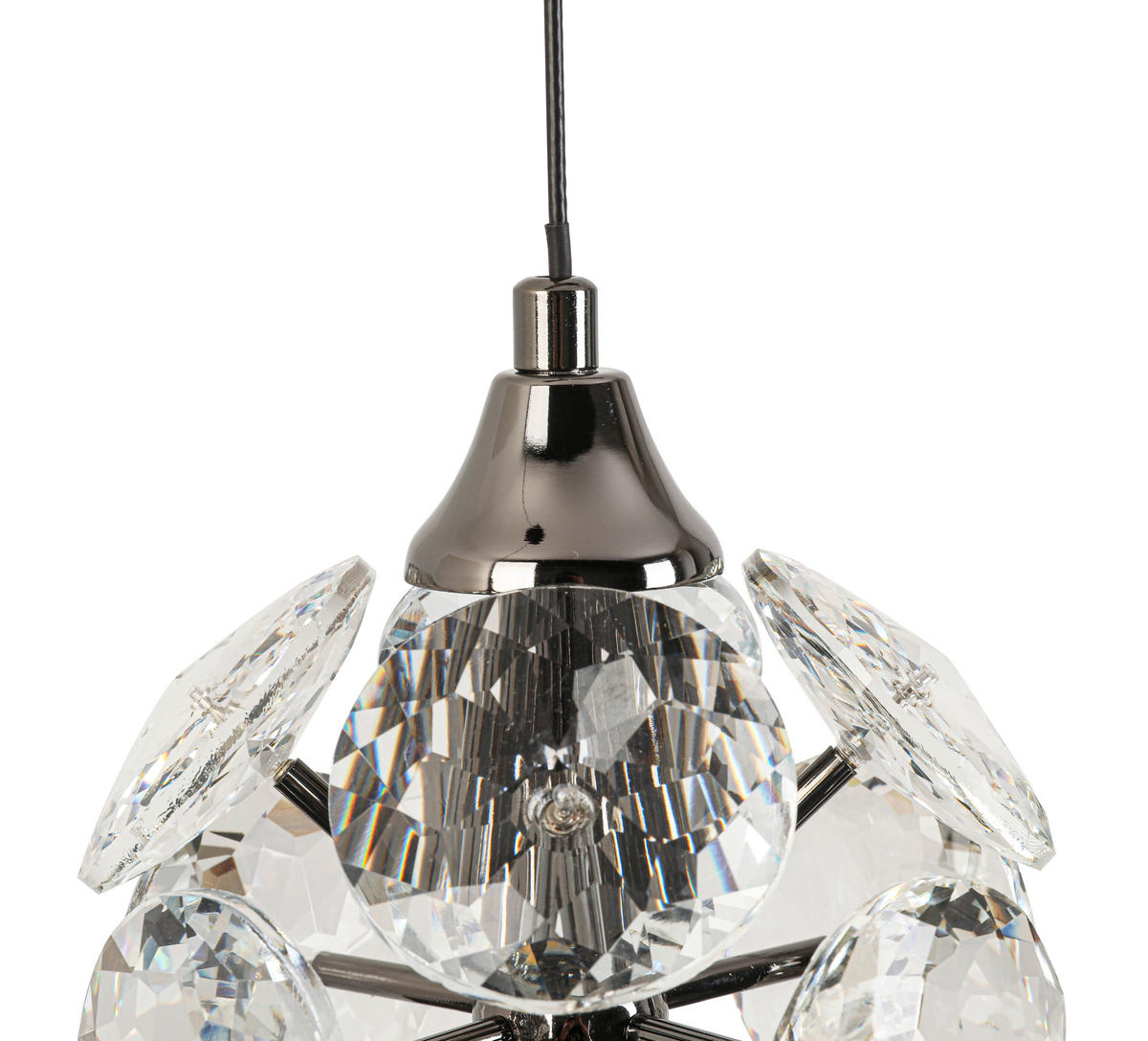LED FÜGGŐLÁMPA 93/15/150 cm  - krómszínű, Trend, Üveg/fém (93/15/150cm) - Ambiente