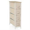 BYRÅ 20/76/48 cm  - beige/vit, Modern, textil/plast (20/76/48cm) - MID.YOU