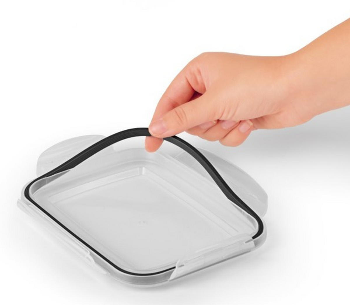 FRISCHHALTEDOSENSET GOURMETmaxx 12-teilig  - Transparent/Grau, Basics, Kunststoff (23,5/19/13cm)