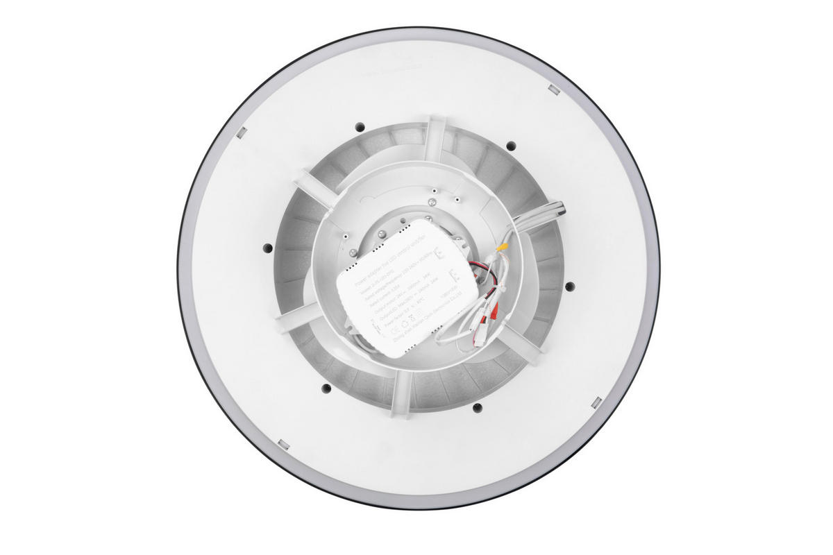 PLAFONSKI VENTILATOR   - bela/zlatna, Osnovno, metal/plastika (50/12cm) - Mican