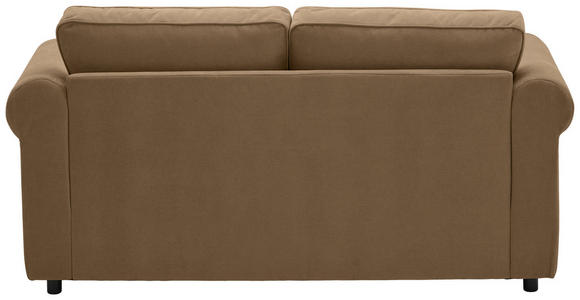 2,5-SITZER  in Chenille Goldbraun  - Goldbraun/Schwarz, KONVENTIONELL, Kunststoff/Textil (196/88/86cm) - Carryhome