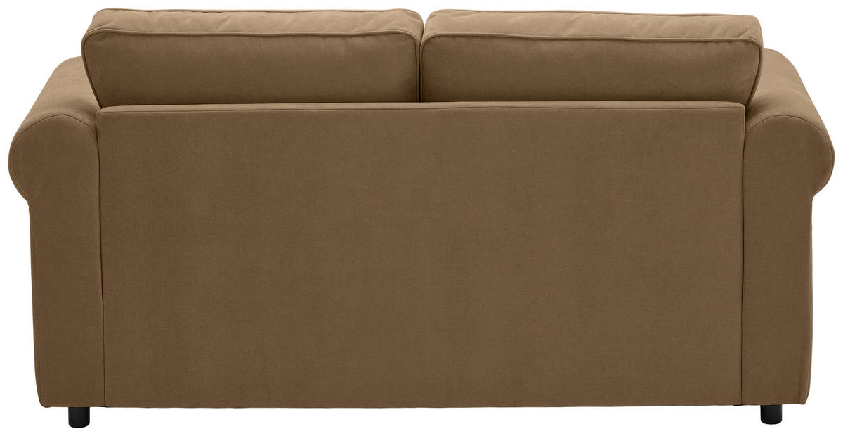 2,5-SITZER Chenille Goldbraun  - Goldbraun/Schwarz, KONVENTIONELL, Kunststoff/Textil (196/88/86cm) - Carryhome