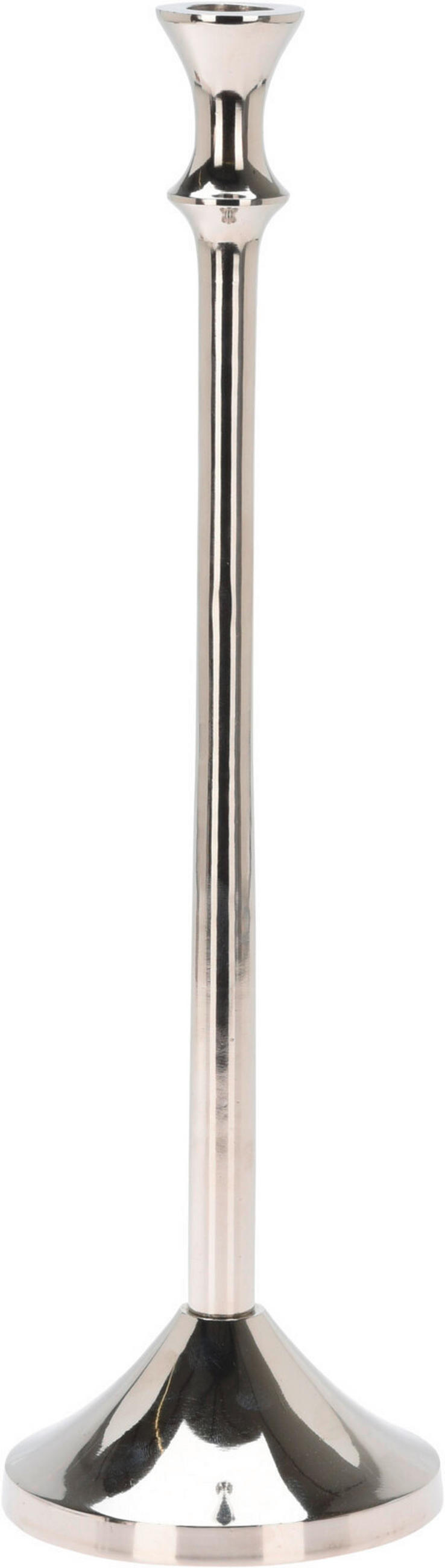 KERZENHALTER - Silberfarben, Trend, Metall (12/40/12cm)