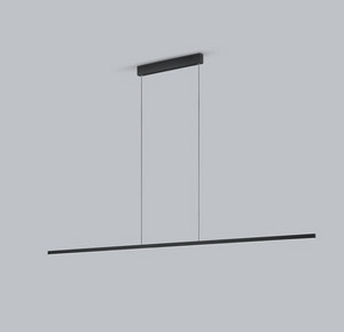 LED-HÄNGELEUCHTE LOOPY-evo 168,5/3 / 1,2/210 cm   - Schwarz, MODERN, Metall (168,5/3 / 1,2/210cm) - Helestra