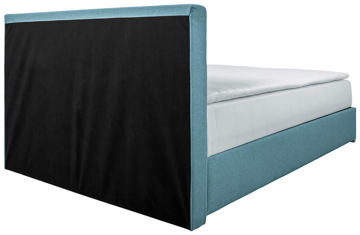 BOXBETT 120/200 cm  in Petrol  - Chromfarben/Petrol, KONVENTIONELL, Kunststoff/Textil (120/200cm) - Carryhome