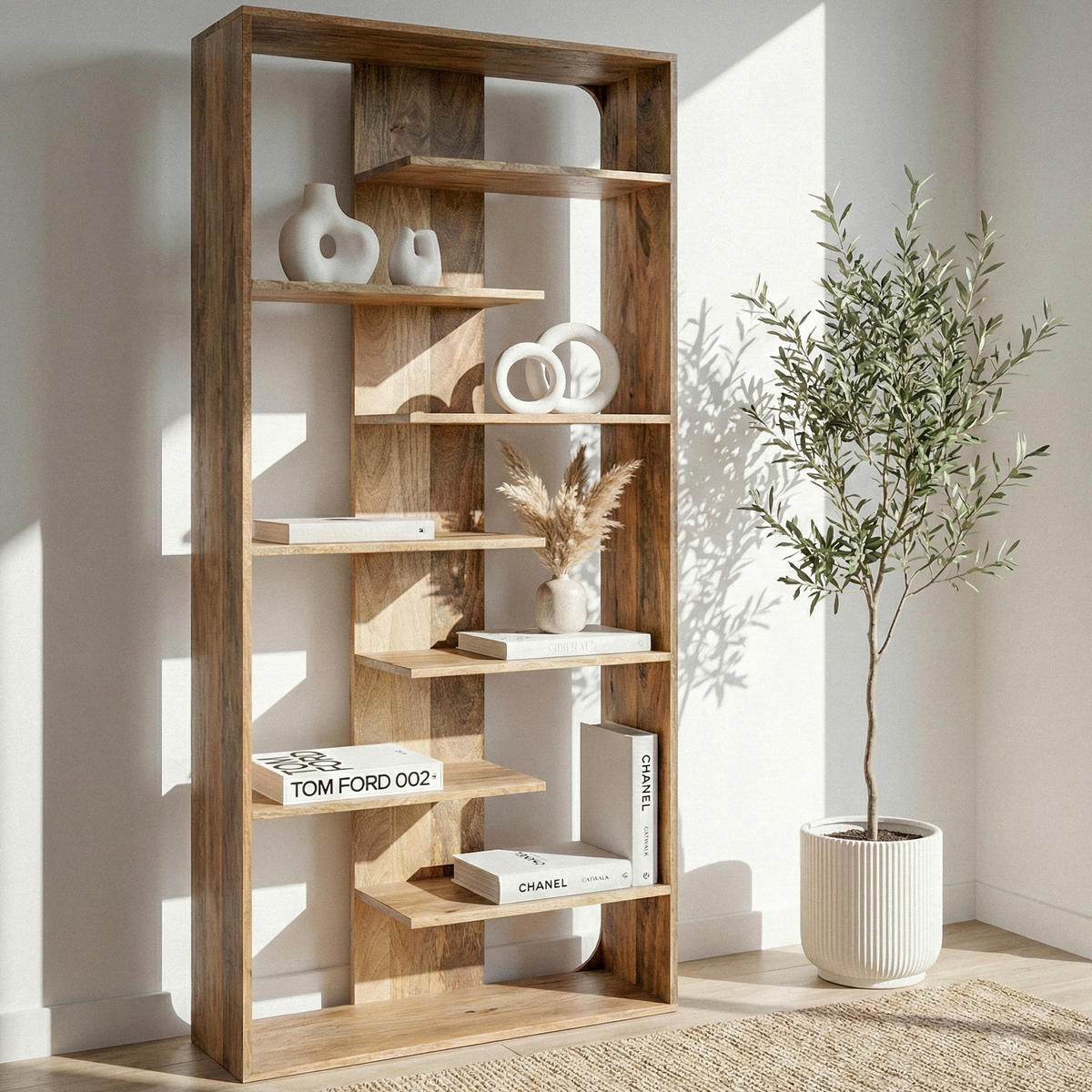 HYLLA i 90/200/40 cm brun  - brun, Design, trä (90/200/40cm) - Livetastic