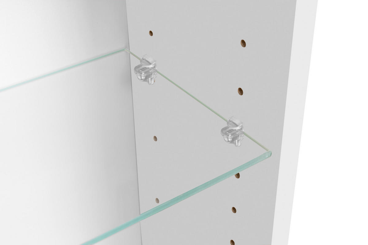 SPIEGELSCHRANK 101/64/21 cm  - Wildeiche/Alufarben, KONVENTIONELL, Glas/Holzwerkstoff (101/64/21cm) - Held