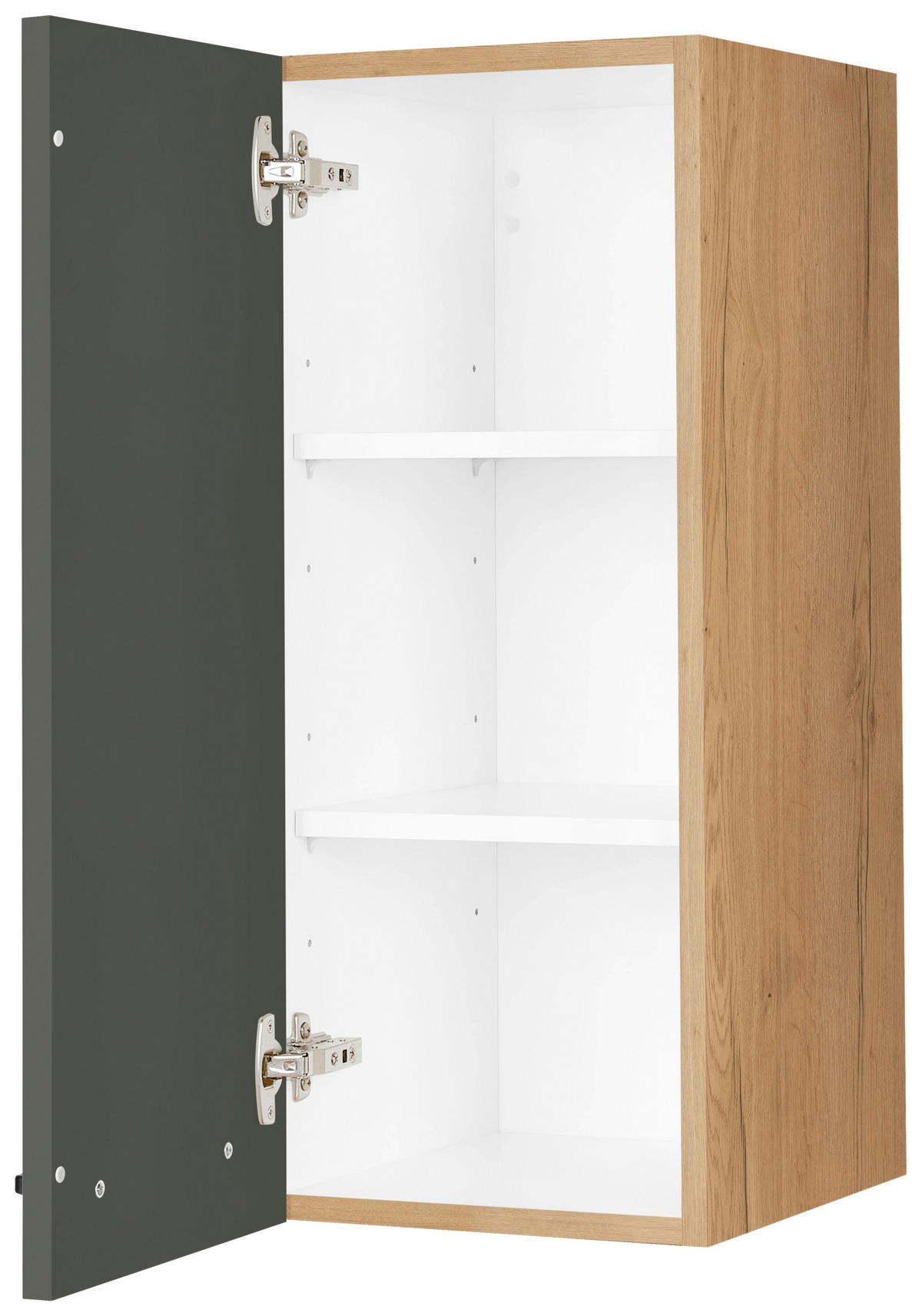 KÜCHENOBERSCHRANK 30/72/35 cm  in Grün, Eichefarben  - Eichefarben/Schwarz, MODERN, Holzwerkstoff/Metall (30/72/35cm) - Nobilia