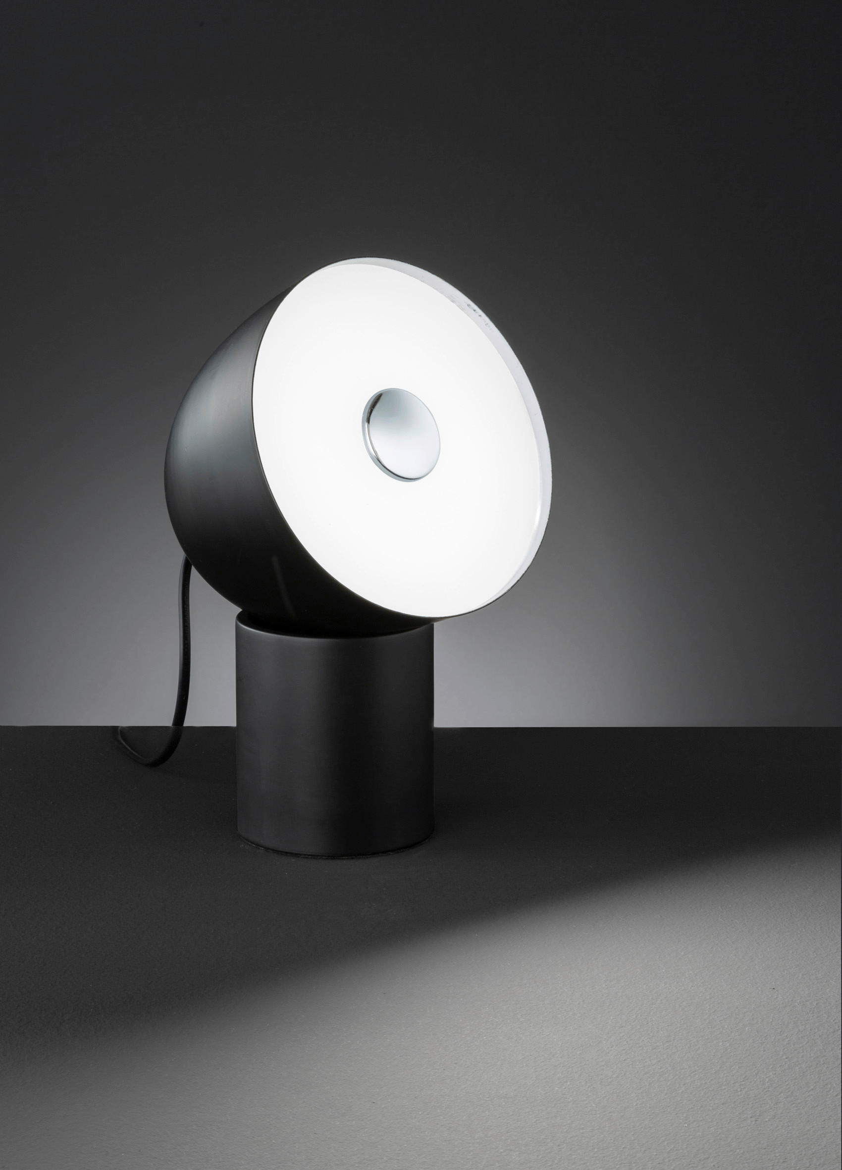 LED-TISCHLEUCHTE 16,5/15/25 cm   - Schwarz/Weiß, Basics, Kunststoff (16,5/15/25cm) - Globo