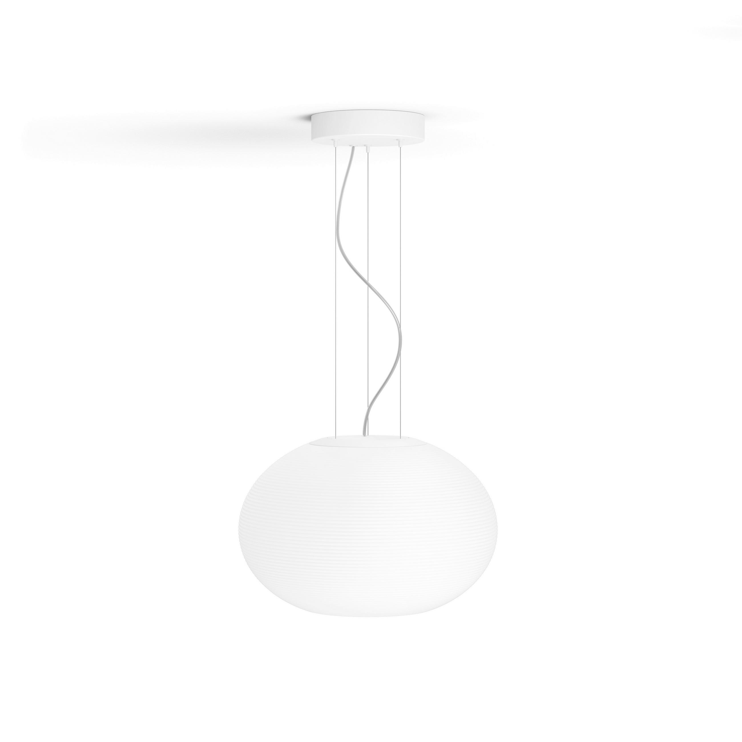 AMBIANCE FLOURISH Hue White Ambiance Flourish 40,1/30 cm   - Weiß, Basics, Glas (40,1/30cm) - Philips HUE