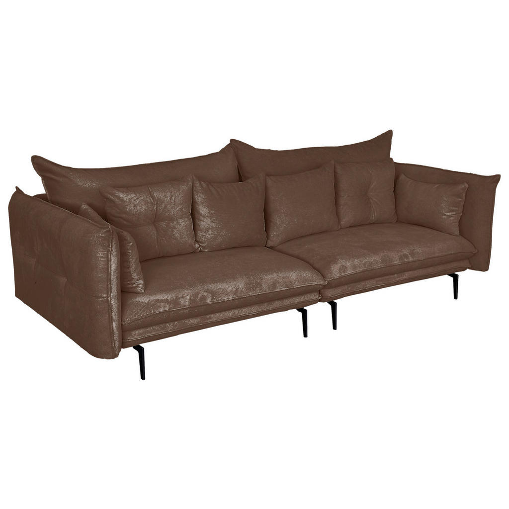 Thumbnail - Mid.you 2-Sitzer-Sofa, Braun, Textil, 3-Sitzer, Füllung: Polyurethan (PUR),Polyurethan (PUR),Polyurethan (Pur), 262x91x1...