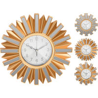 NÁSTĚNNÉ HODINY, barvy zlata, 4.5/26/26.2 cm - barvy zlata, Basics, plast (4.5/26/26.2cm)