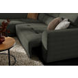 ECKSOFA in Chenille Graubraun  205/284 cm  - Graubraun/Schwarz, Design, Kunststoff/Textil (205/284cm) - Xora