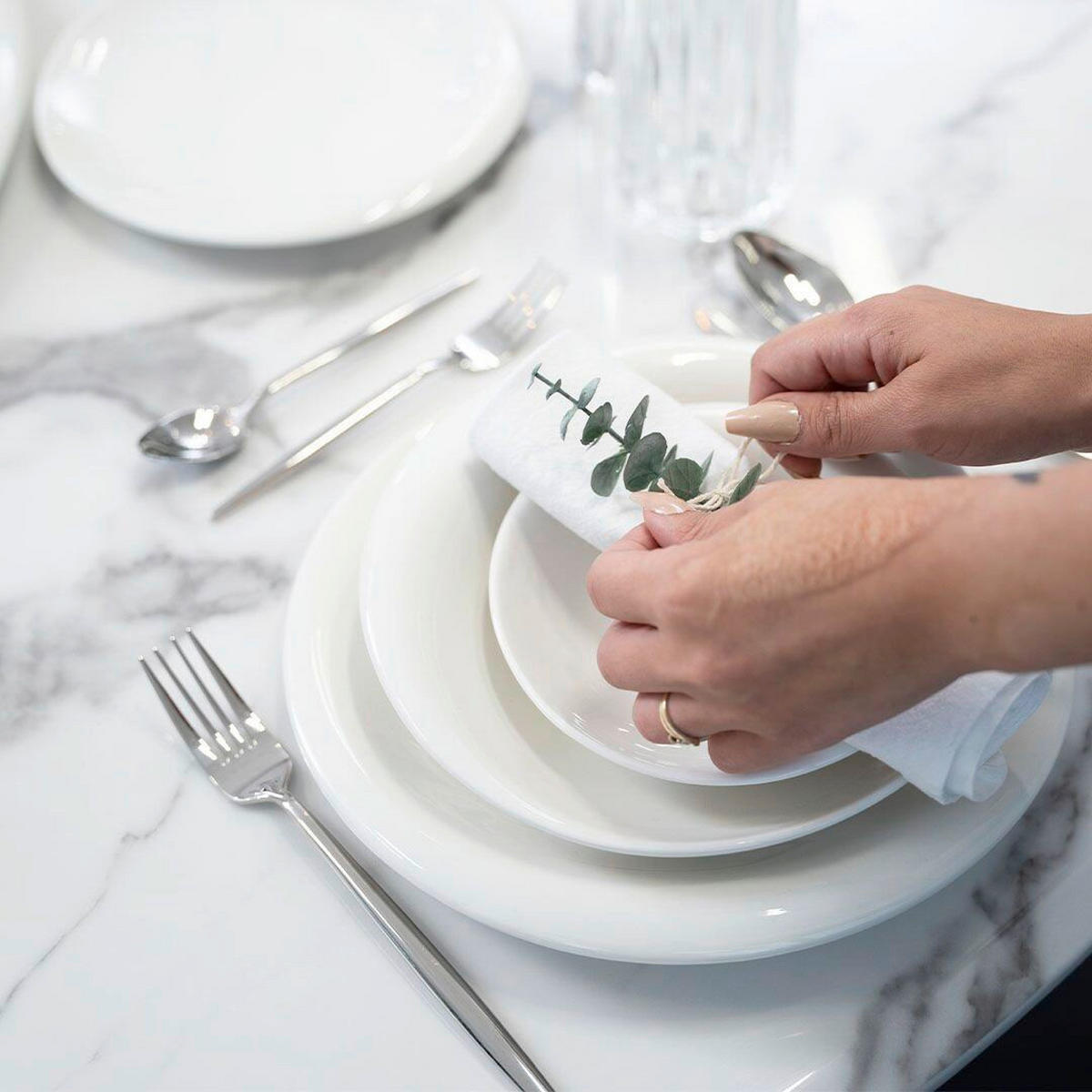 KOMBISERVICE Weiß Hochglanz BARLES 25-teilig 6 Personen  - Weiß Hochglanz, Basics, Keramik (30/30/10cm)