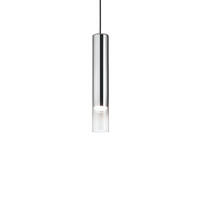 HÄNGELEUCHTE 6/56/140 cm   - Chromfarben/Transparent, KONVENTIONELL, Glas/Metall (6/56/140cm)
