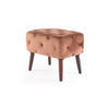 HOCKER in Textil, Holzwerkstoff Braun  - Braun, Basics, Holzwerkstoff/Textil (40/48/60cm) - Kayoom