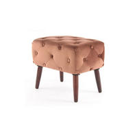 HOCKER in Textil, Holzwerkstoff Braun  - Braun, Basics, Holzwerkstoff/Textil (40/48/60cm) - Kayoom