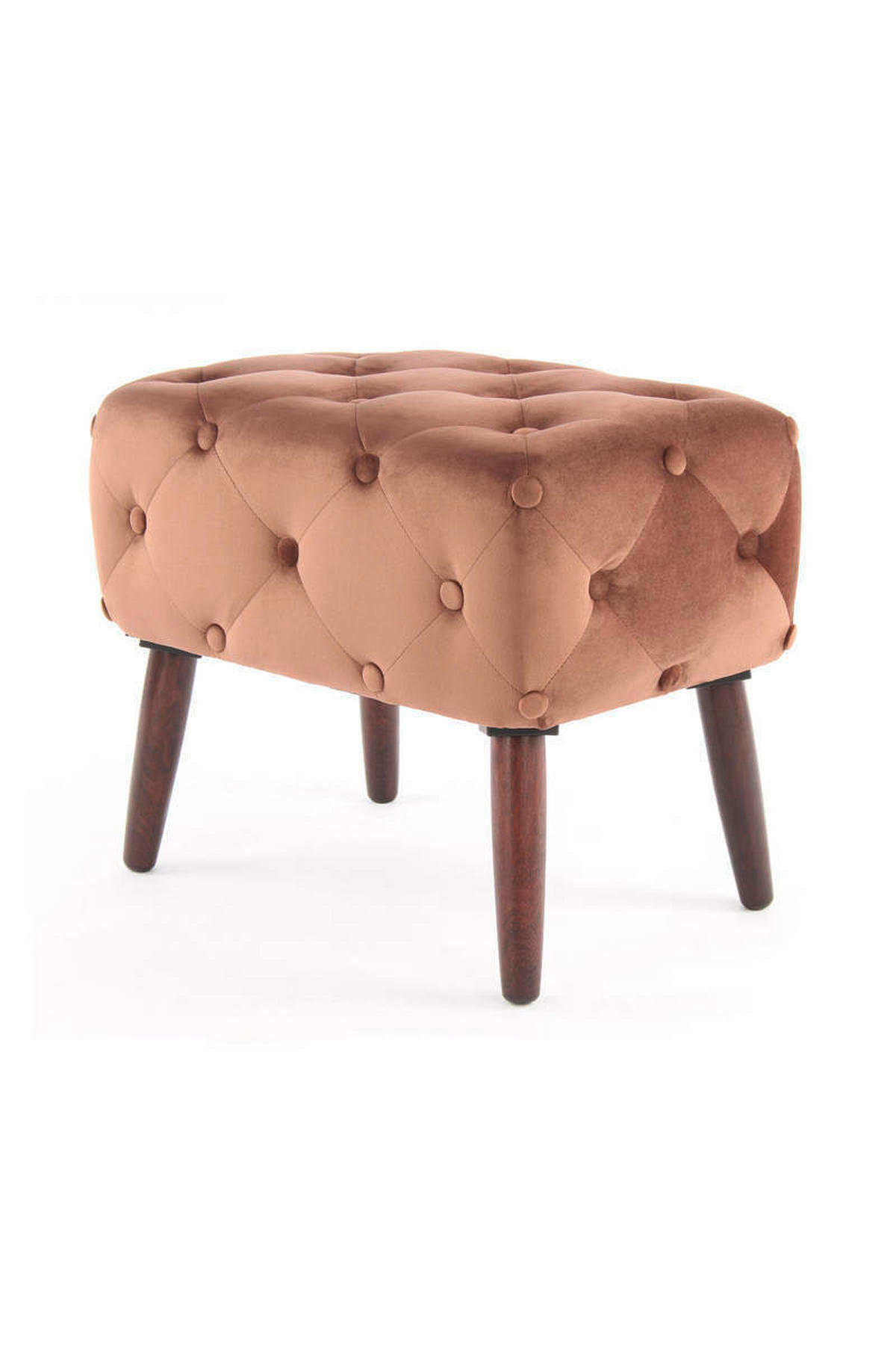 HOCKER in Textil, Holzwerkstoff Braun  - Braun, Basics, Holzwerkstoff/Textil (40/48/60cm) - Kayoom