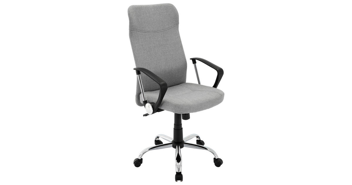 MID.YOU Drehstuhl in Hellgrau mit Armlehnen kaufen 