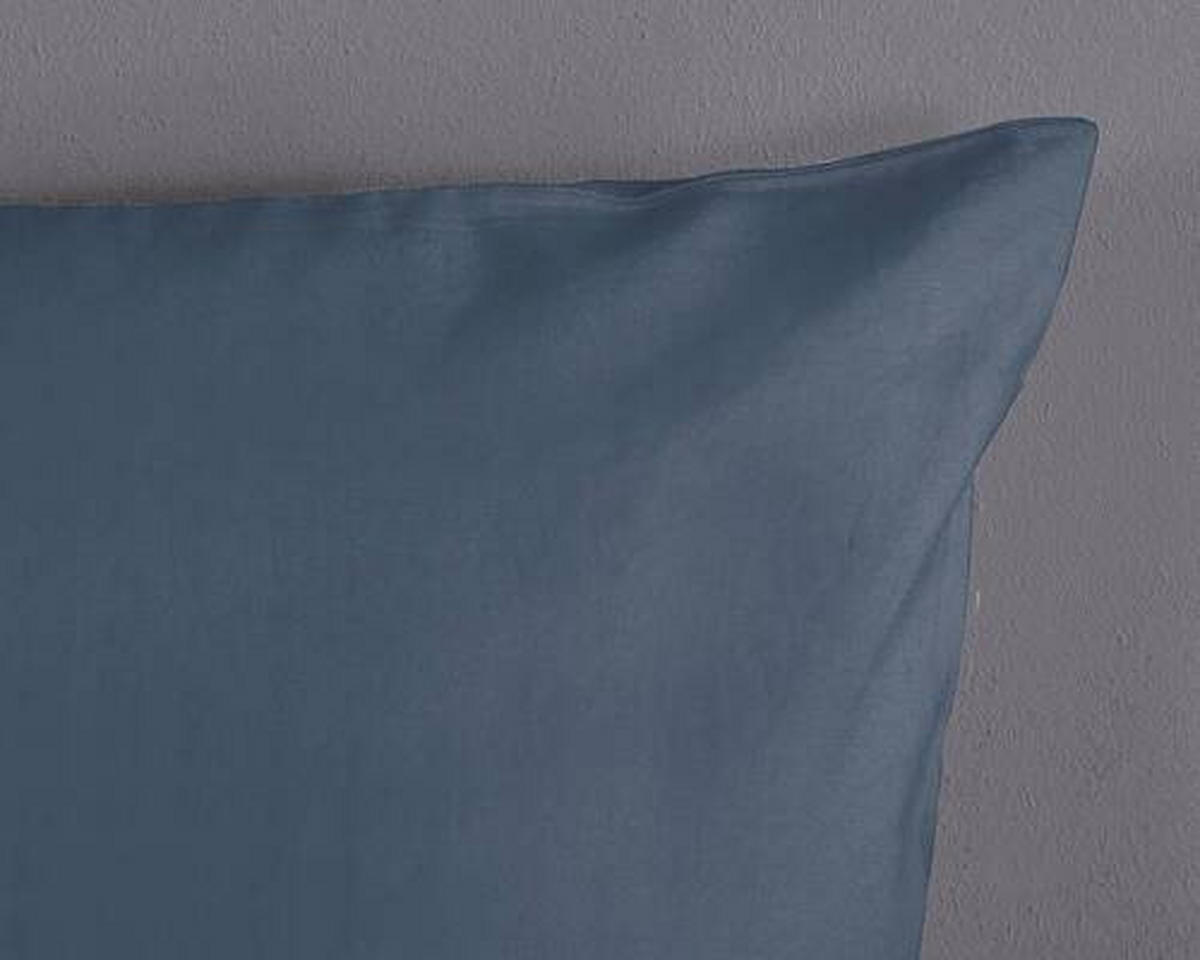 BETTWÄSCHE Uni Denim Renforcé 135/200 cm  - Dunkelblau, Basics, Textil (135/200cm)