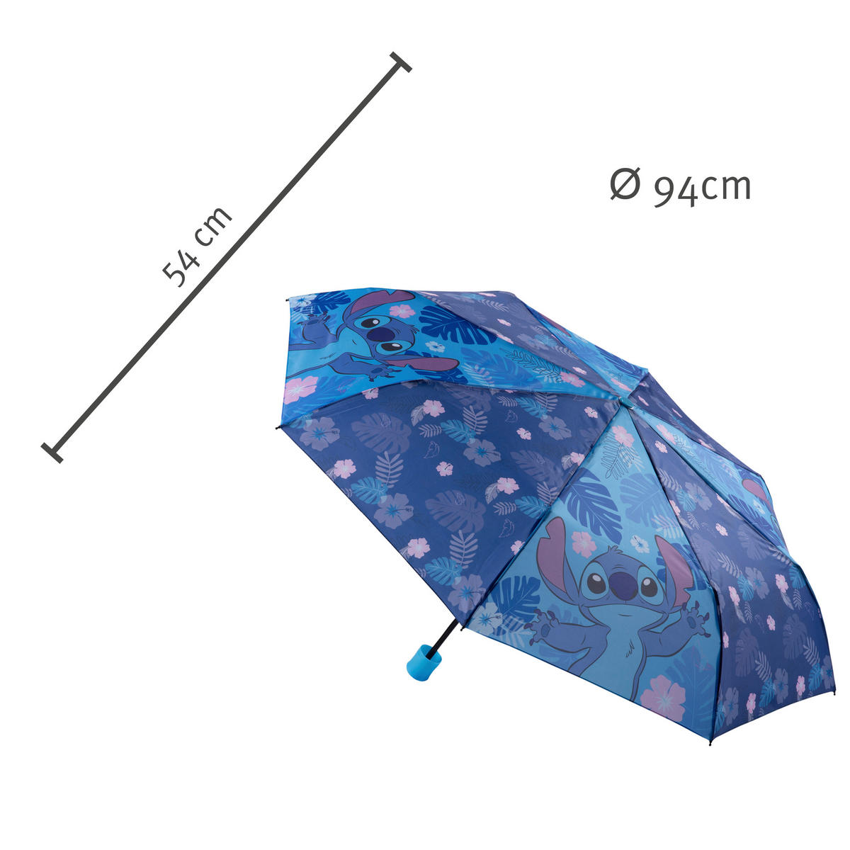 REGENSCHIRM  - Blau/Lila, Basics, Textil (54cm) - Disney