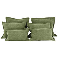 ZIERKISSENSET   70-50/60-25/10 cm  - Grün, Modern, Textil (70-50/60-25/10cm) - MID.YOU