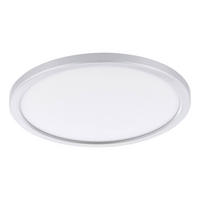 LED-DECKENLEUCHTE 29,5/2,5 cm   - Silberfarben/Weiß, KONVENTIONELL, Kunststoff (29,5/2,5cm) - Eglo