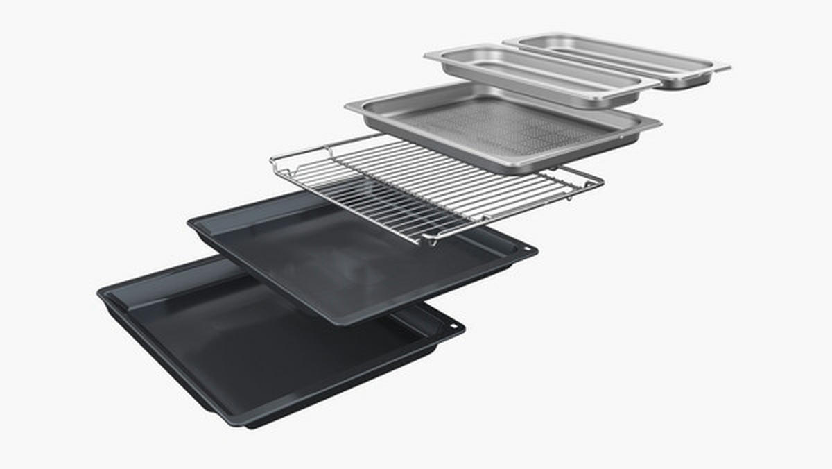 UGRADNA RERNA - crna, Dizajnerski, metal (59,4/59,5/54,8cm)