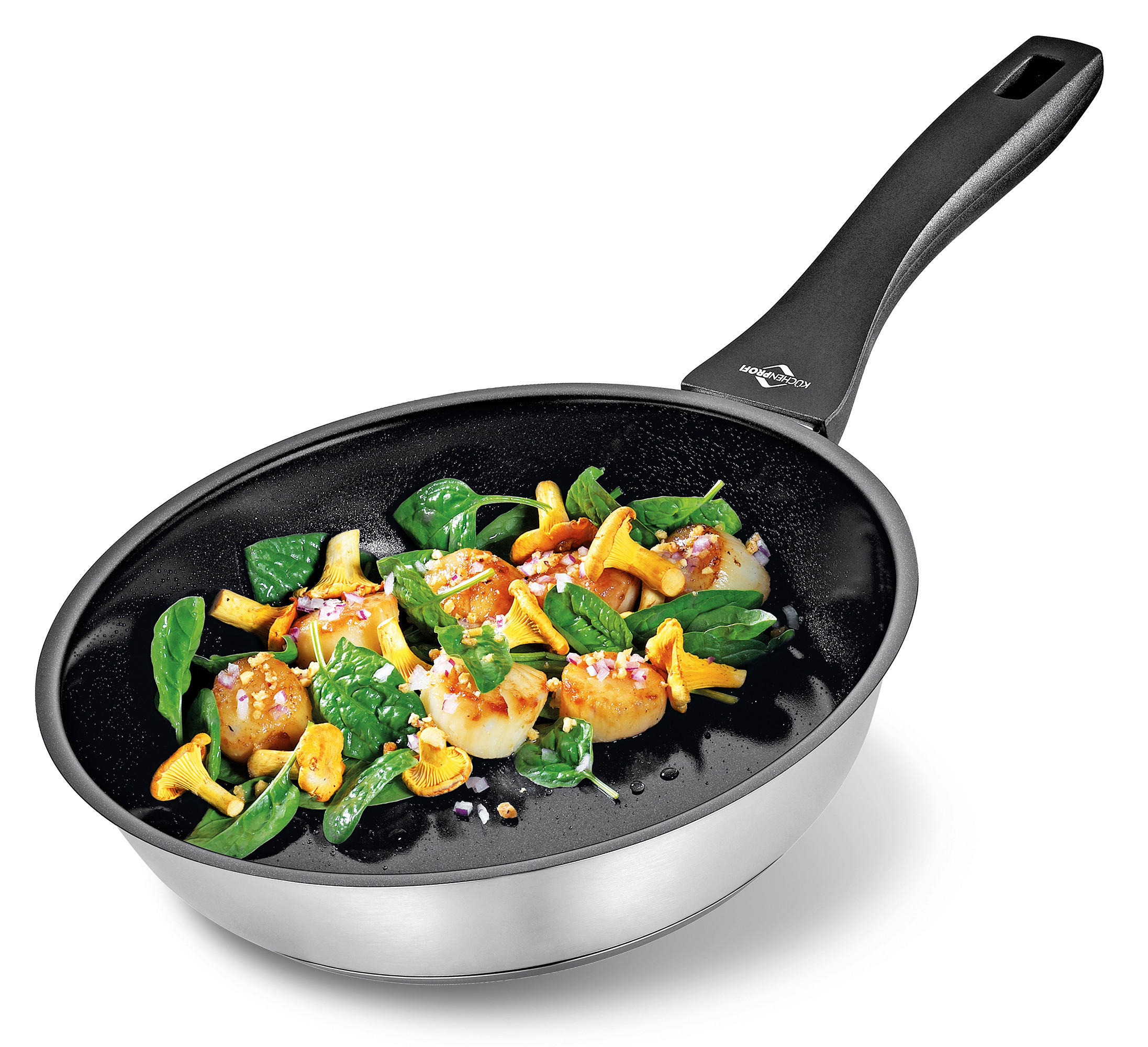 BRATPFANNE ROMA ILAG®-Antihaftbeschichtung 24 cm  - Silberfarben, Basics, Kunststoff/Metall (24cm) - KÜCHENPROFI