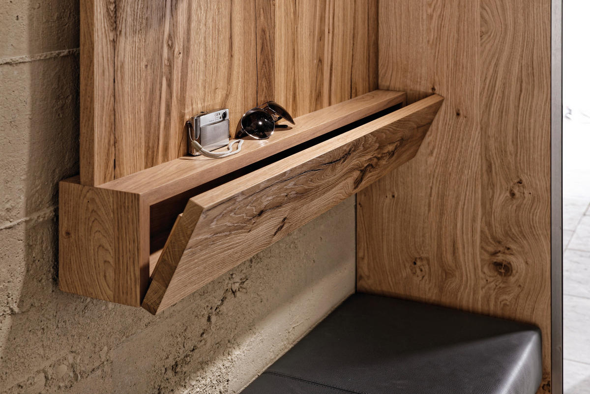 GARDEROBENPANEEL  in 96/114/40 cm  - Eichefarben, Design, Holz (96/114/40cm) - Voglauer