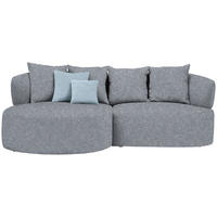 ECKSOFA  in Flachgewebe Dunkelgrau  166/235 cm  - Blau/Dunkelgrau, MODERN, Kunststoff/Textil (166/235cm) - Hom`in