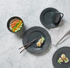 KOMPLETT SERVIS   8 delar  Black Rock  - svart, Design, keramik - Best Price