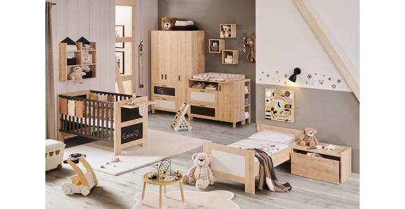 LAUFLERNWAGEN  - Schwarz/Naturfarben, Trend, Holz/Holzwerkstoff (34,6/37,9/46,4cm) - My Baby Lou