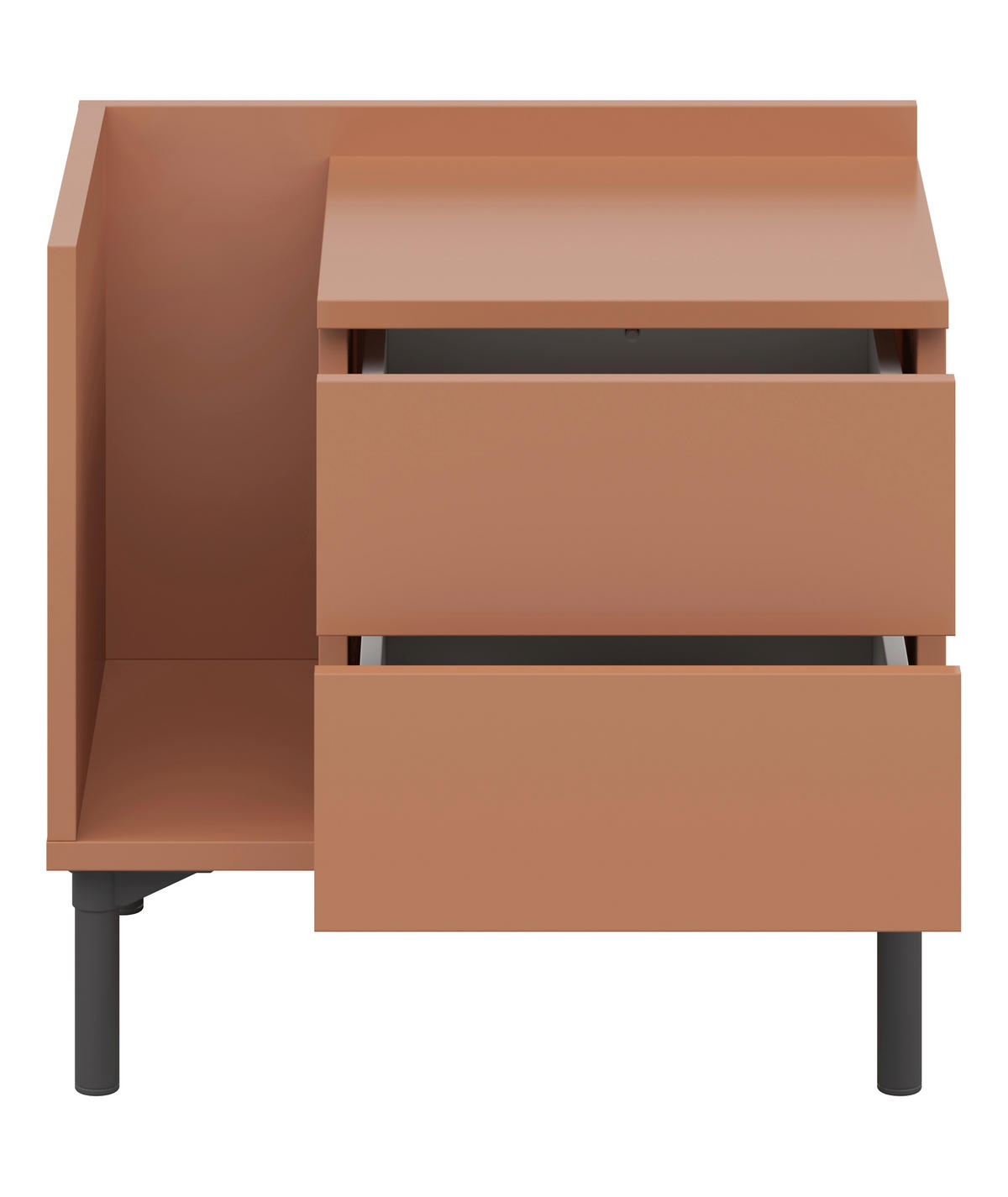 NACHTKÄSTCHEN 50/48/38 cm  in Sahara  - Graphitfarben/Sahara, Design, Holzwerkstoff/Kunststoff (50/48/38cm) - Lomoco
