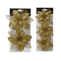 KUNSTBLUME - Goldfarben, LIFESTYLE, Kunststoff (2,00/13,00/13,00cm)
