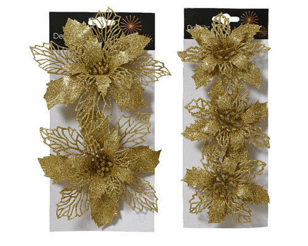 KUNSTBLUME - Goldfarben, LIFESTYLE, Kunststoff (2,00/13,00/13,00cm)