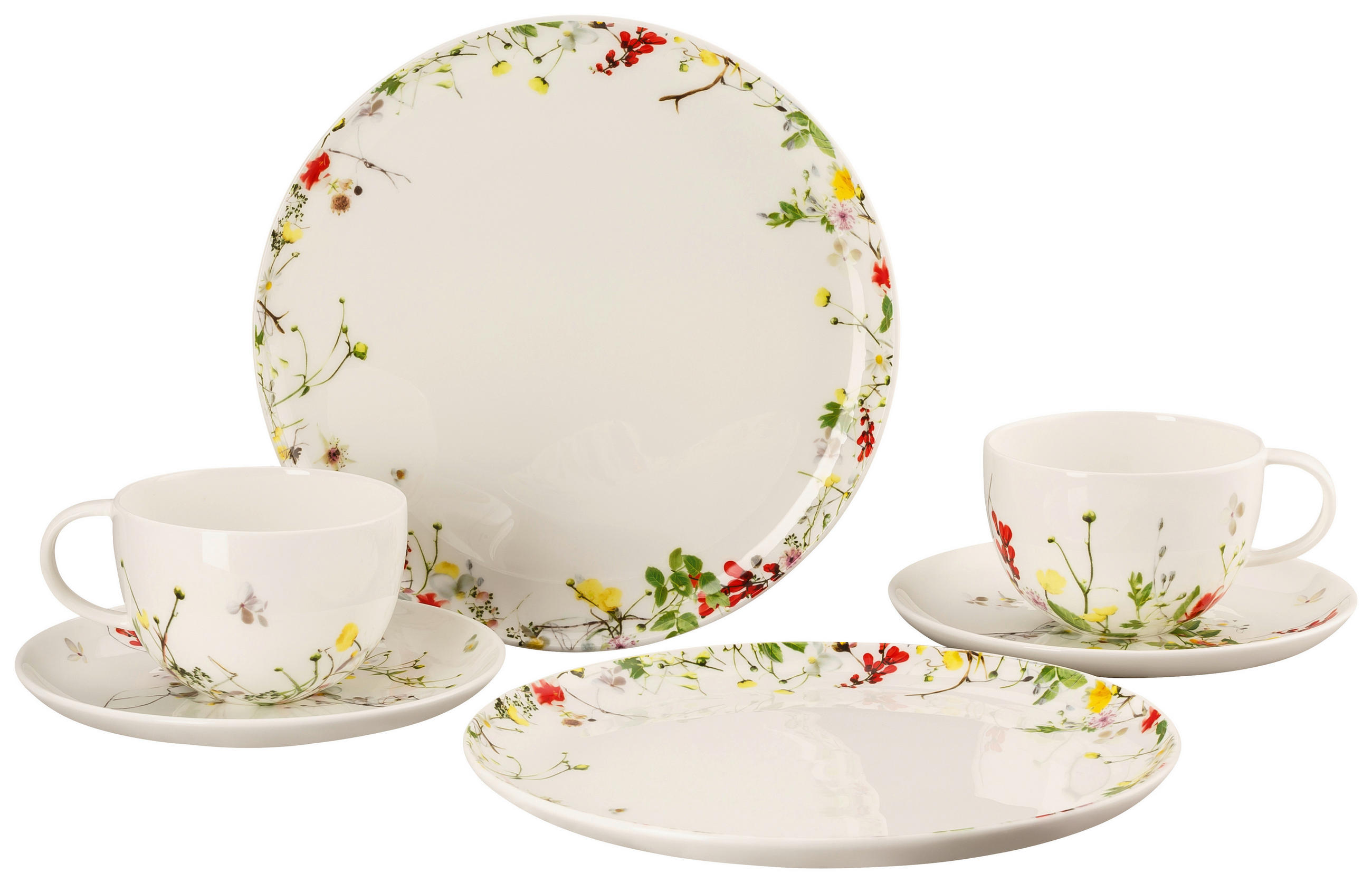 KAFFEESERVICE Brillance Fleurs Sauvages 6-teilig  - Multicolor, Basics, Keramik - Rosenthal