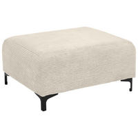 HOCKER in Textil Beige  - Beige/Schwarz, Konventionell, Textil/Metall (99/46/77cm) - Carryhome