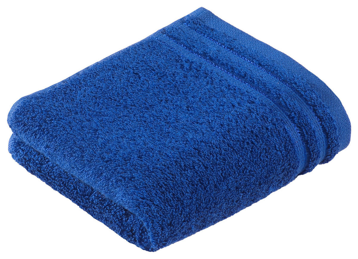 RUČNÍK PRO HOSTY, 30/50 cm, modrá - modrá, Basics, textil (30/50cm) - Vossen